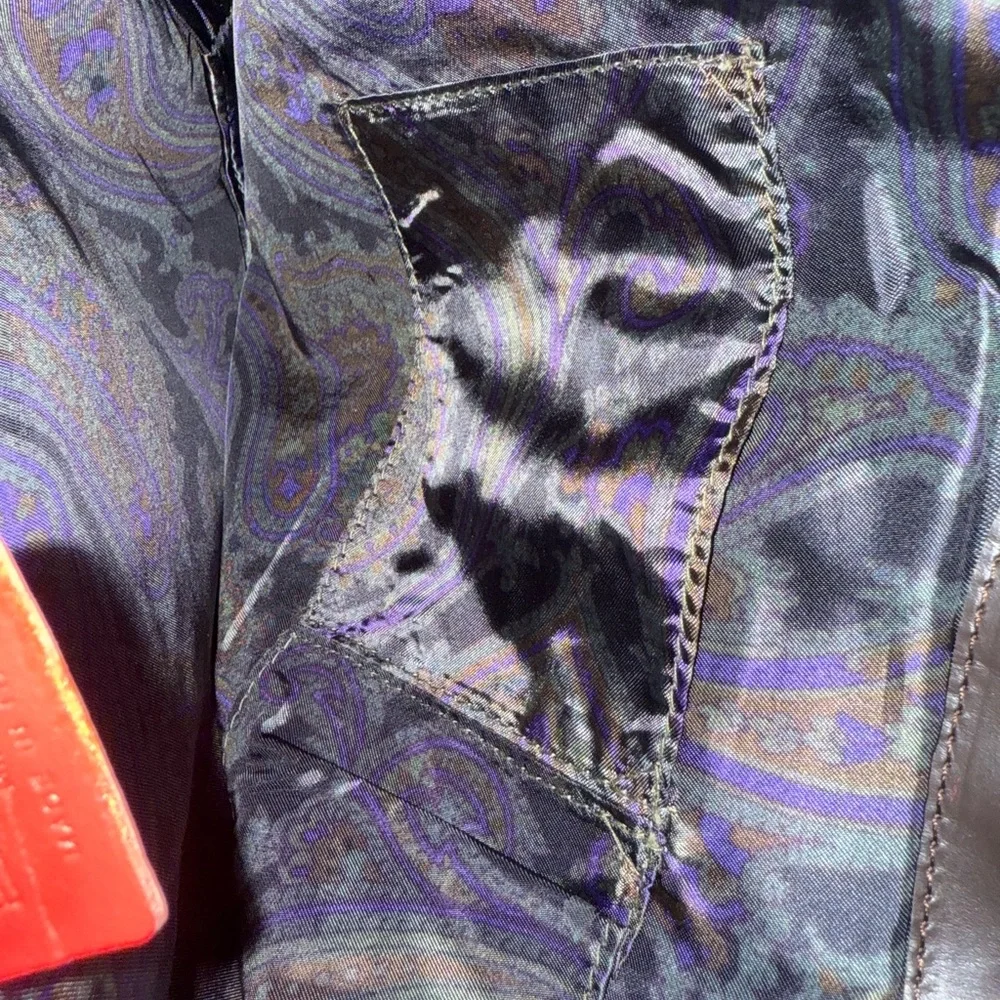 Etro Pony hair Zebra  Print Leather Patchwork Bag NWOT - Picture 6 of 13